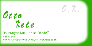 otto kele business card